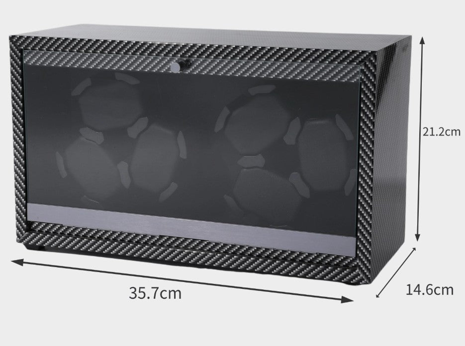 Watch Winder Black Walnut finish - 6 position